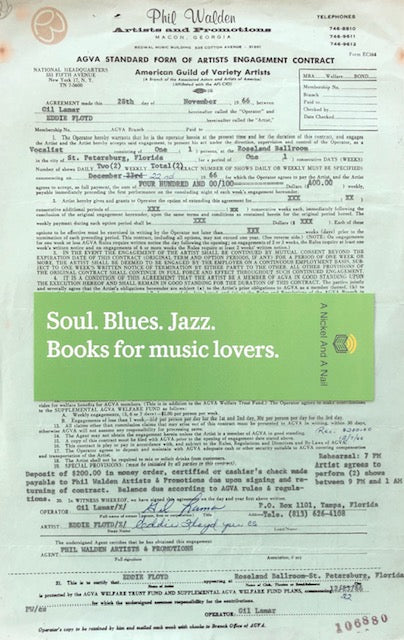 Eddie Floyd - original 1966 performance contract (St. Petersburg, Florida).