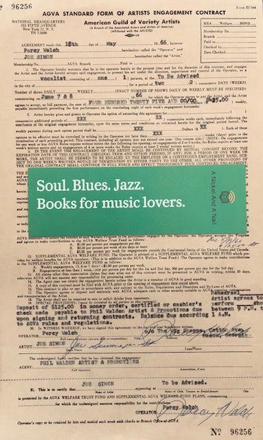 Joe Simon - original 1966 performance contract (Macon, Georgia venue)