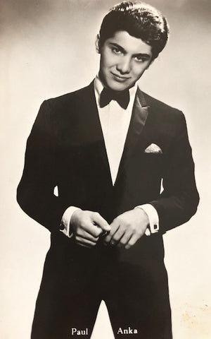 Paul Anka - Ecte Foto postcard.