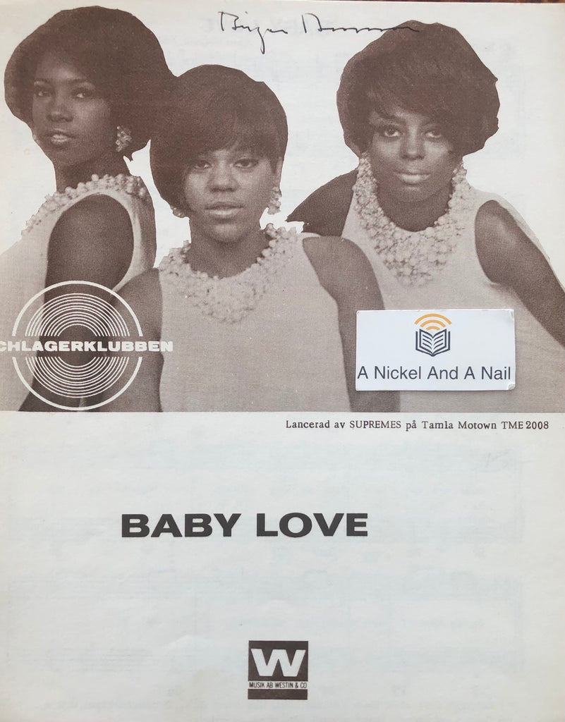 The Supremes - Baby Love - Sheet music.